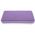 triangle hole flat design TPE purple pillow